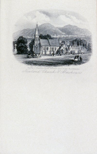 Chiesa e ospizi di Newland, Worcestershire da Unbekannt