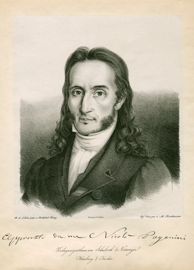 Niccolò Paganini - ritratto da Unbekannt