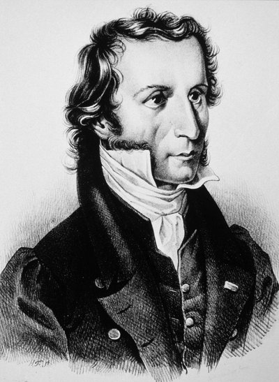 Niccolò Paganini, c.1850 da Unbekannter Künstler