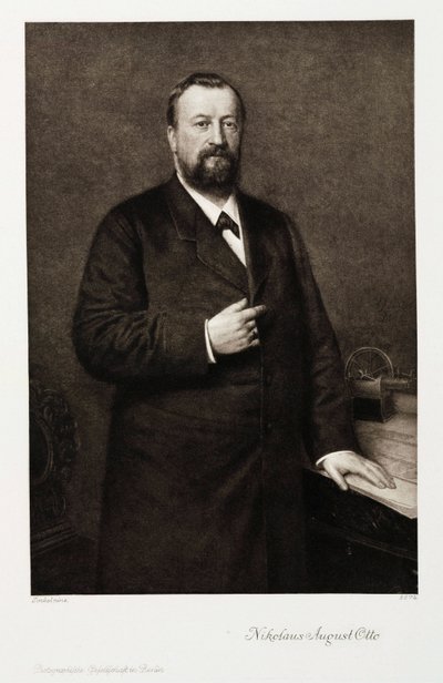 Nikolaus August Otto, ingegnere tedesco, c 1870 da Unbekannt