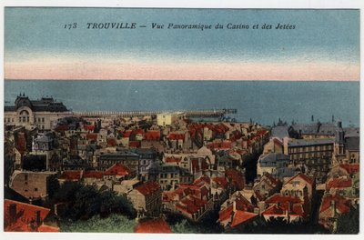 Trouville: vista panoramica del casinò e dei moli da William M. Timlin
