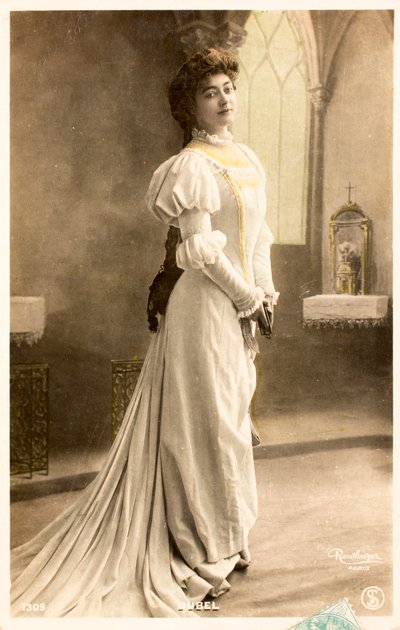 Vecchia cartolina/Yvonne Dubel (1881-1958)/Attrice da William M. Timlin
