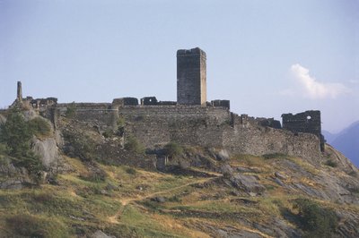 Vecchia rovina di un edificio, Castello St. Germain, Montjovet, Valle d