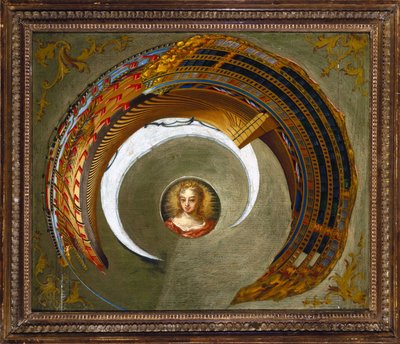 Illusioni ottiche Pittura anamorfica di una nave, c 1744-1774 da Unbekannt