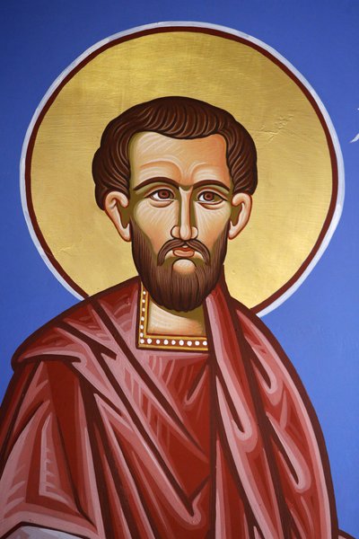 Chiesa ortodossa di Pedoulas, Cipro: Affresco di San Cosma da Unbekannt