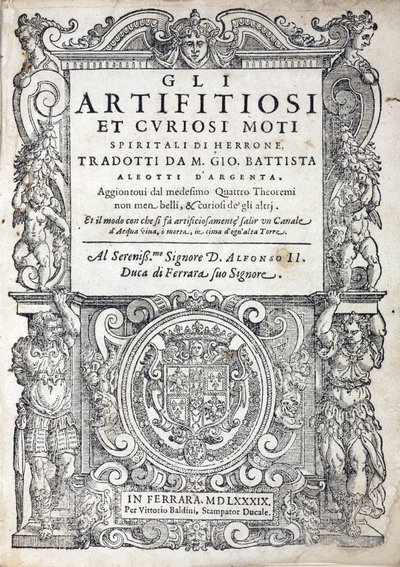 Pagina del titolo di 