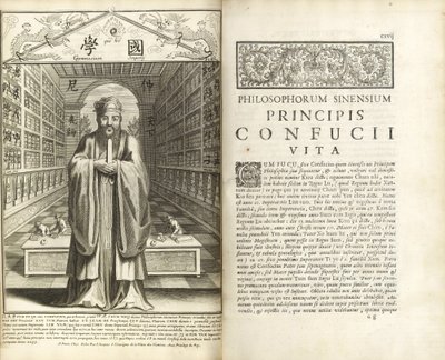 Pagine da Confucius Sinarum Philosophus (Confucio, il filosofo dei cinesi) da Unbekannt
