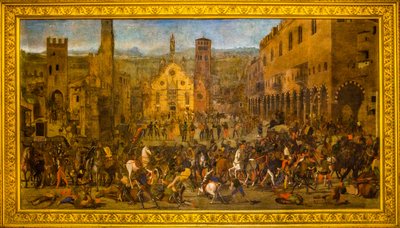 Dipinto di Mantova che glorifica le lotte vittoriose della famiglia Gonzaga da Unbekannter Künstler