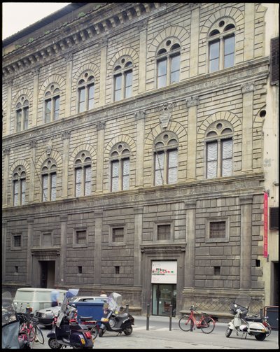 Palazzo Rucellai, Firenze, costruito 1446-51 da Unbekannt