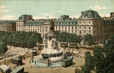 Parigi, Francia: Place de la République e caserma da Unbekannter Künstler