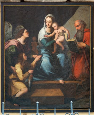 Chiesa parrocchiale (Onze-Lieve-Vrouwekerk van Pamele). Interno. Anonimo. Madonna (Madonna con pesce, Tobias). Copia di Raffaello (?). da Unbekannter Künstler