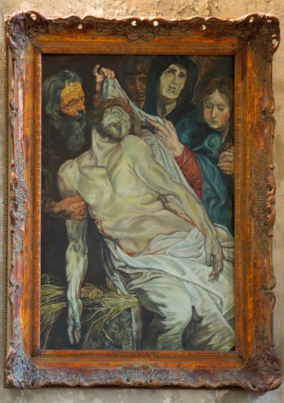 Chiesa parrocchiale (Parochiekerk Sint-Hermes). Interno. da Unbekannter Künstler