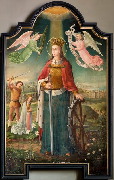 Chiesa parrocchiale (Parochiekerk Sint-Martinus). Santa Caterina. Henry de Tracy. da Unbekannter Künstler