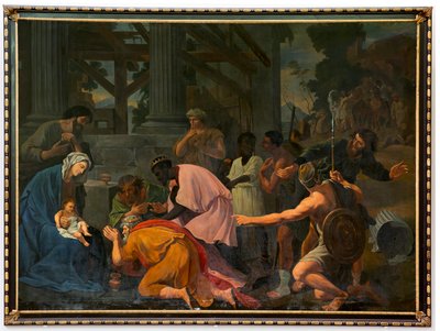 Chiesa parrocchiale (Parochiekerk Sint-Salvator). Interno. Adorazione dei Magi. da Unbekannter Künstler