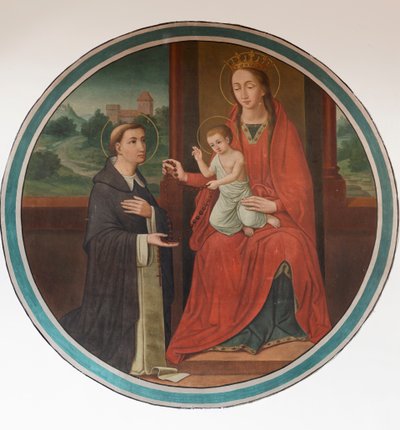 Chiesa parrocchiale (Sint-Denijs-Boekel, parochiekerk Sint-Denijs). Navata nord. Un affresco. da Unbekannter Künstler