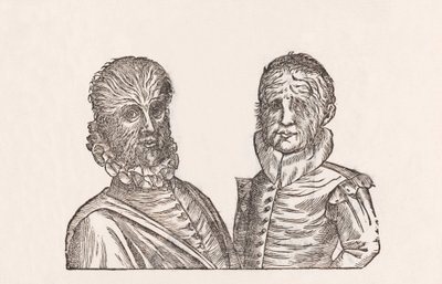 Pater annorum quadragina, & filus annorum viginti toto corpore pilosi da Unbekannt