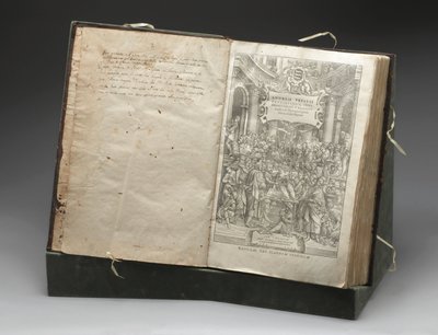 Patologia, dissezioni, xilografia di Andreas Vesalius che disseziona un cadavere da Unbekannt