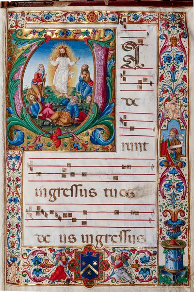 Biblioteca Piccolomini: libro del coro, cod. 29.13, ff. 30r con "Trasfigurazione" da Unbekannter Künstler