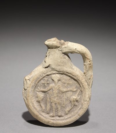 Fiasca del pellegrino con San Menas, 500-700 da Unbekannt