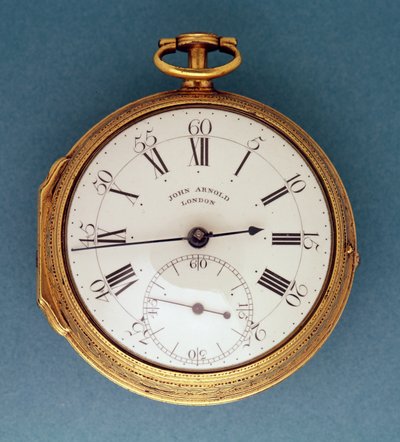 Orologio da tasca con cassa in argento dorato e quadrante in smalto bianco da Unbekannt