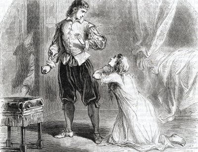 Affare del veleno: la Marchesa de Brinvilliers riunita con il suo amante il tutore Briancourt da Unbekannter Künstler