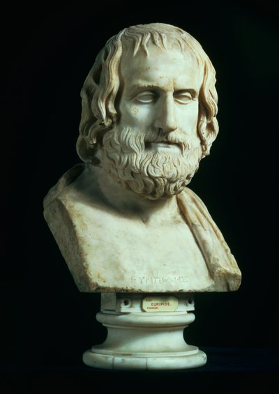 Busto ritratto di Euripide (c.480-406 a.C.), copia dell