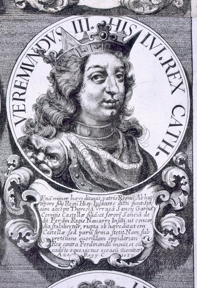 Ritratto di Bermudo III di Leon (litografia) da Unbekannt