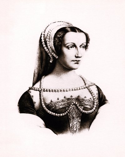 Ritratto di Claudia di Francia (1490-1524) Regina di Francia, incisione, sd. da Unbekannter Künstler