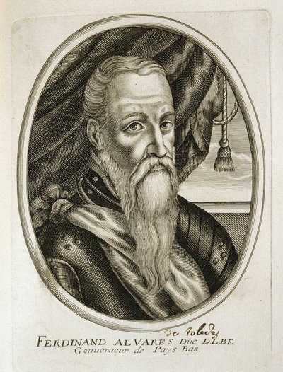 Ritratto del Duca di Alba (1507-1582) (incisione) da Unbekannter Künstler