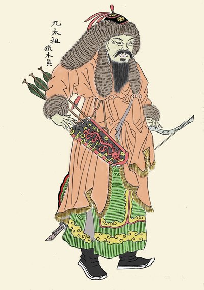 Ritratto di Gengis Khan da Unbekannt