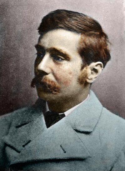 Ritratto di H.G. Wells, circa 1890-1895 da Alec Hunter