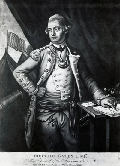 Ritratto di Horatio Gates (incisione) da Unbekannt