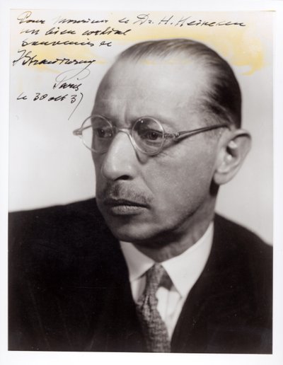Ritratto di Igor Stravinsky da Unbekannt