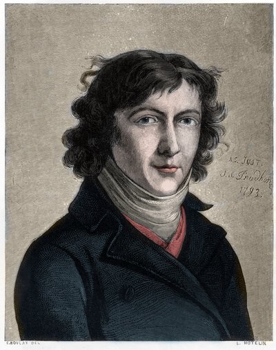 Ritratto di Louis de Saint Just da Unbekannt
