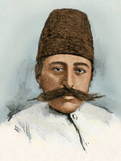 Ritratto di Mozaffar ad-din (1853-1907), Scià dell
