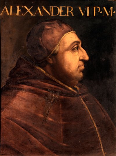 Ritratto di Papa Alessandro VI (Rodrigo Borgia) da Unbekannter Künstler