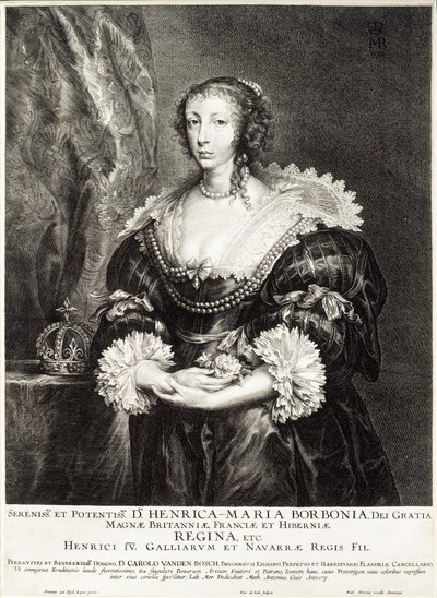 Ritratto della regina Enrichetta Maria de Bourbon da Unbekannt
