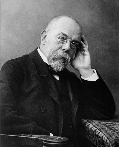 Ritratto di Robert Koch, medico tedesco da Unbekannter Künstler
