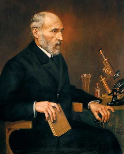 Ritratto di Santiago Ramon y Cajal (1852-1934), medico spagnolo padre della neuroscienza da Unbekannter Künstler