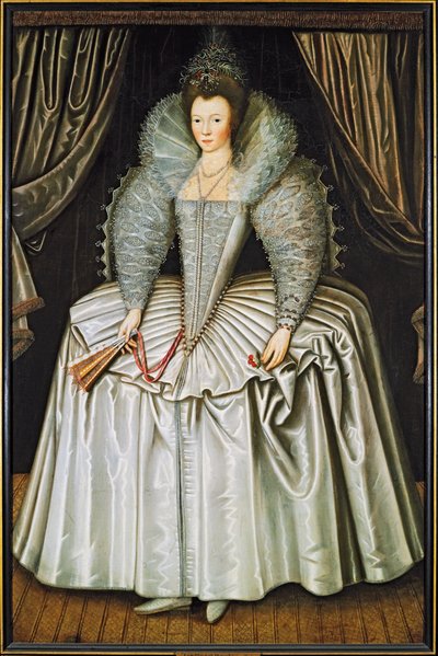 Ritratto di una signora, identificata come Elizabeth Howard da Unbekannt