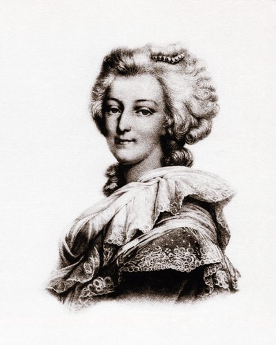Ritratto della Regina di Francia Maria Antonietta d