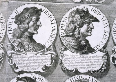 Ritratti di Fruela II e Alfonso IV da Unbekannt