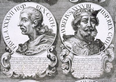 Ritratti di Fruela I e Aurelio delle Asturie da Unbekannt