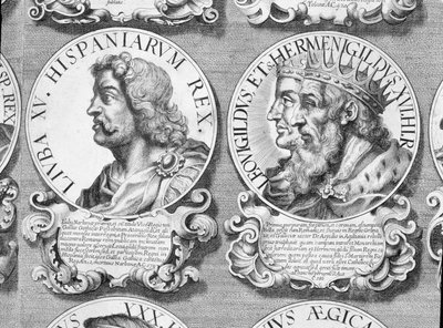 Ritratti di Liuva I, Liuvigildo e Ermenegildo da Unbekannt