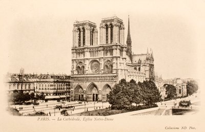 Cartolina/Notre Dame/Parigi/Seine/Île de France/Francia da William M. Timlin