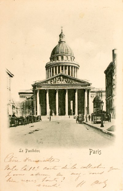 Cartolina/Pantheon/Parigi/Seine/Île de France/Francia da William M. Timlin