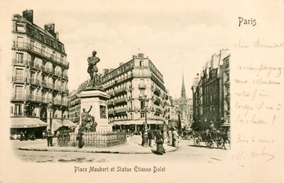 Statua di Etienne Dolet, Place Maubert, Parigi da William M. Timlin