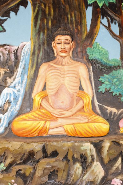 Monastero di Preah Prom Rath. Vita del Buddha. Esperimento con l
