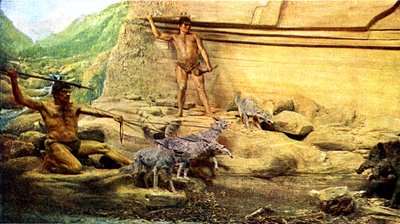 Uomo preistorico - Cultura aziliana da Unbekannter Künstler