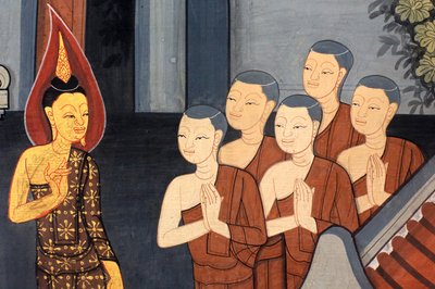Principe Rama. Dettaglio murale sulle pareti interne del Vihara dell